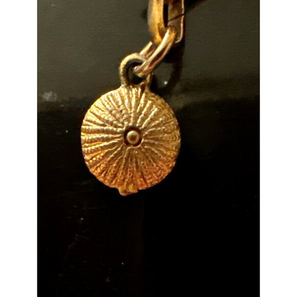 Vintage Mid Century Collar Necklace Egyptian Inspired Crescent Bone Unsigned - Picture 8 of 9